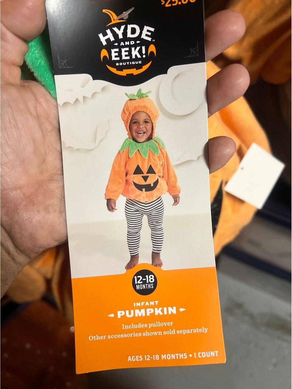 Kids pumpkin costume size 12/18 months